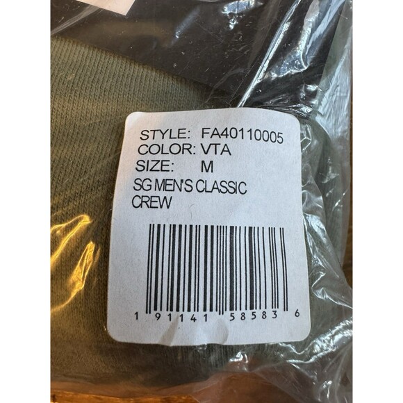 Spiritual Gangster Men’s Classic Crewneck Sweatshirt Vintage Army Green M New! - Picture 4 of 6